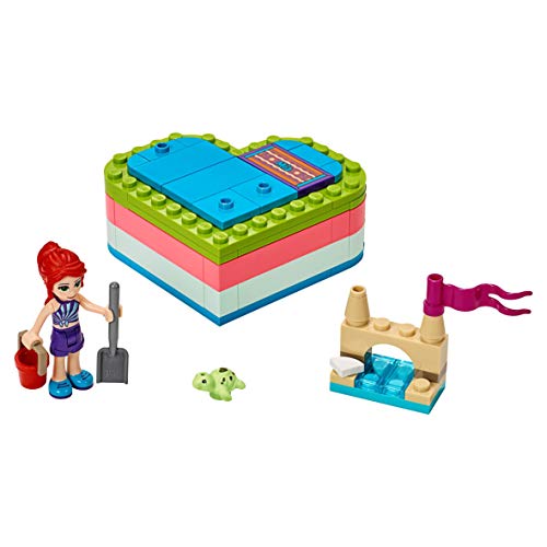 LEGO Friends - Caja Corazón de Verano de Mía, Juguete con Mini Muñeca de Construcción para Niñas y Niños a Partir de 6 Años, Incluye Figura de Tortuga (41388)