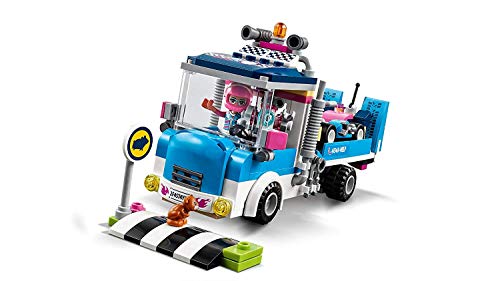 LEGO Friends - Camión de Asistencia y Mantenimiento, Juguete con Mini Muñeca y Kart de Carreras para Recrear Aventuras para Niñas y Niños de 6 a 12 Años, Incluye Figura de Robot y Hámster (41348)