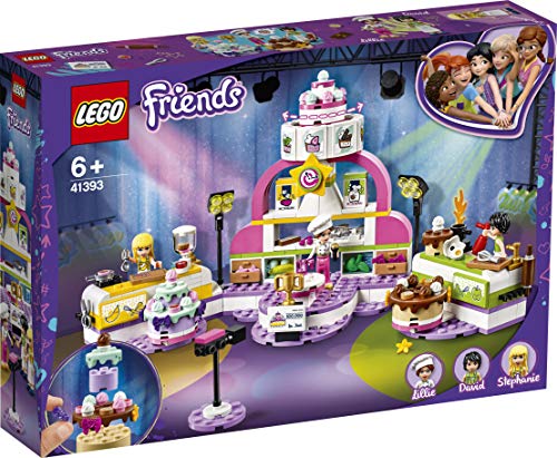 LEGO Friends - Concurso de Repostería, Juguete de Construcción, Programa de Televisión de Comida: Pasteles y Dulces, Incluye Jueza y Trofeo, a Partir de 6 Años (41393)