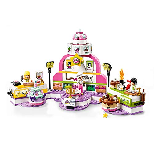 LEGO Friends - Concurso de Repostería, Juguete de Construcción, Programa de Televisión de Comida: Pasteles y Dulces, Incluye Jueza y Trofeo, a Partir de 6 Años (41393)