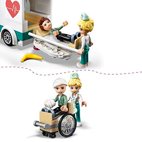 LEGO Friends - Hospital de Heartlake City, Juguete de Construcción, Incluye Muñeca de Emma, la Doctora Maria y Ethan, a Partir de 6 Años (41394)