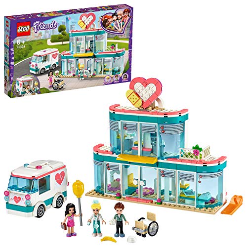 LEGO Friends - Hospital de Heartlake City, Juguete de Construcción, Incluye Muñeca de Emma, la Doctora Maria y Ethan, a Partir de 6 Años (41394)