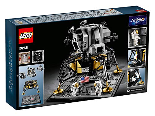 Lego Ideas - NASA Apollo 11 Lunar Lander, maqueta de Juguete del Primer alunizaje tripulado, Juguete de construcción del módulo Lunar Eagle, a Partir de 16 años (10266)