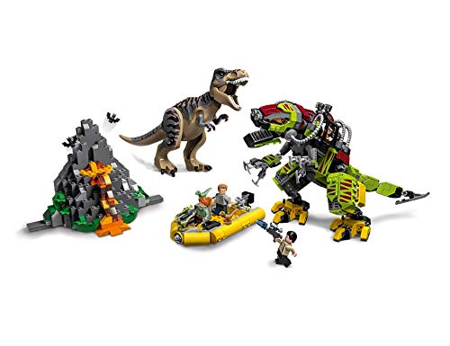 LEGO Jurassic World - T. Rex vs. Dinosaurio Robótico Juguete de construcción para Recrear Aventuras con los Dinosaurios de Jurassic World, Novedad 2019 (75938) , color/modelo surtido