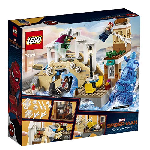 LEGO Marvel Super Heroes - Ataque de Hydro-Man, Juguete de Construcción de la Película Spider-Man Lejos de Casa, Incluye Minifiguras de MJ, Peter Parker y Mysterio (76129)