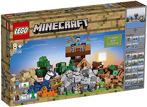 LEGO Minecraft - Caja Modular 2.0, Juguete de Construcción Educativo del Videojuego para Niños y Niñas de más de 8 Años con Muñecos (21135)