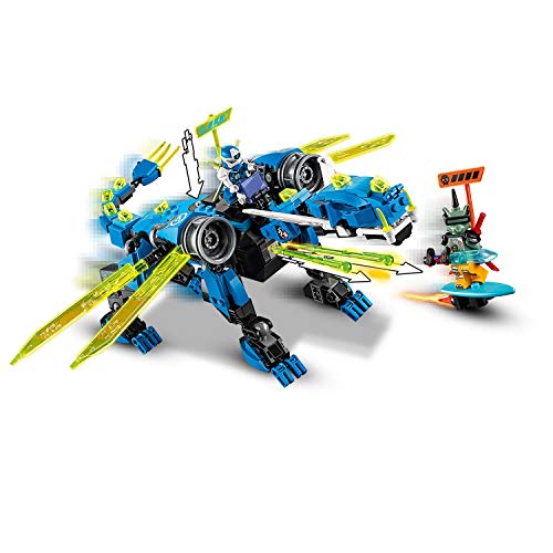LEGO Ninjago - Ciberdragón de Jay, Set de Construcción con Minifiguras de Jay, Nya y Unagami, Juguete Inspirado en Prime Empire (71711)