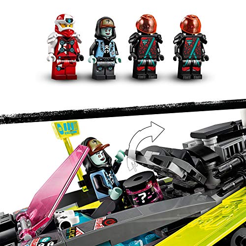LEGO Ninjago - Coche Ninja Tuneado, Juguete de Construcción de Vehículo Ninja para Recrear Aventuras de la Serie, Incluye Minifiguras de Digi Kai y Scott, entre Otros (71710)