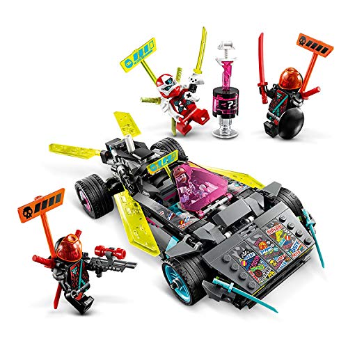 LEGO Ninjago - Coche Ninja Tuneado, Juguete de Construcción de Vehículo Ninja para Recrear Aventuras de la Serie, Incluye Minifiguras de Digi Kai y Scott, entre Otros (71710)