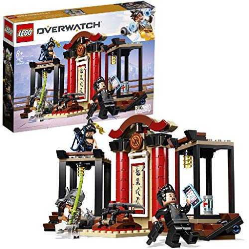 LEGO - Overwatch Hanzo vs. Genji Set de construcción del Dojo Hanamura Basado en el Videojuego, incluye Dos Hermanos del Dragón, Novedad 2019 (75971)