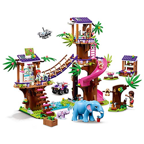 LEGO Pulse Theme Friends Base de Rescate en la Jungla Set con Clínica Veterinaria de Animales en la Casa del Árbol, Multicolor (41424)