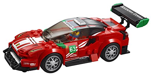 LEGO Speed Champions - Ferrari 488 GT3 "Scuderia Corsa", Juguete de Construcción de Coche de Carreras Rojo para Niños y Niñas de 7 a 14 Años (75886)