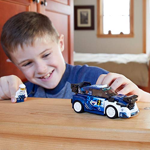 LEGO Speed Champions - Ford Fiesta M-Sport WRC, Juguete de Construcción para Niñas y Niños de 7 a 14 Años de Coche de Carreras Azul (75885)