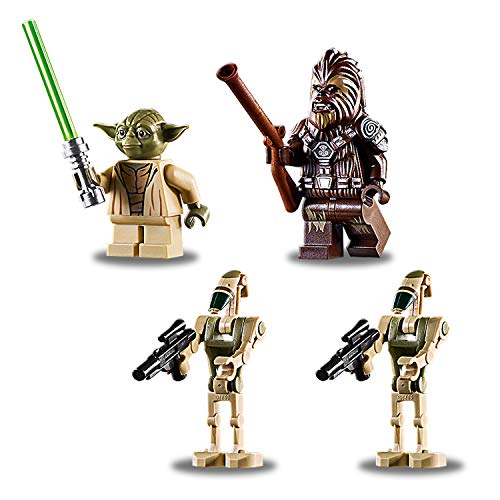 LEGO Star Wars - Cañonera Droide, juguete de construcción y aventuras de La Guerra de las Galaxias con minifigura de Yoda (75233)