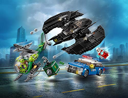 LEGO Super Heroes - Batwing de Batman y el Asalto de Enigma Juguete de Aventuras de Superhéroes, incluye Minifigura del Comisario Gordon y Shazam, Novedad 2019 (76120) , color/modelo surtido