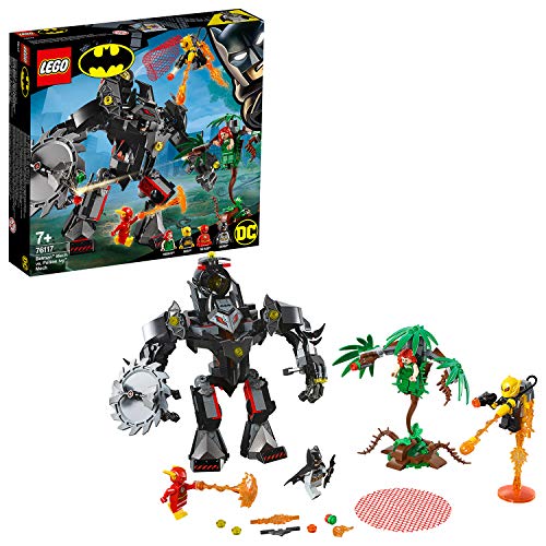 LEGO Super Heroes DC Comics - Batman versus Robot de Hiedra Venenosa, Juguete Divertido de construcción de Aventuras con Minifiguras de Flash y Firefly (76117)
