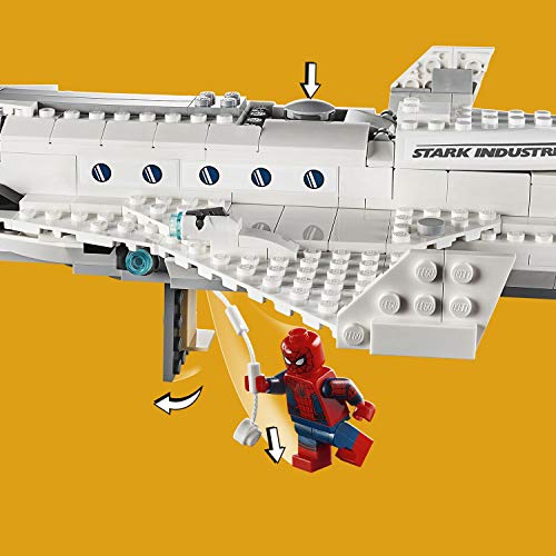 LEGO Super Heroes - Jet Stark y el Ataque del Dron, Set de Construcción de Avión de Juguete de Aventuras de Spiderman (76130)