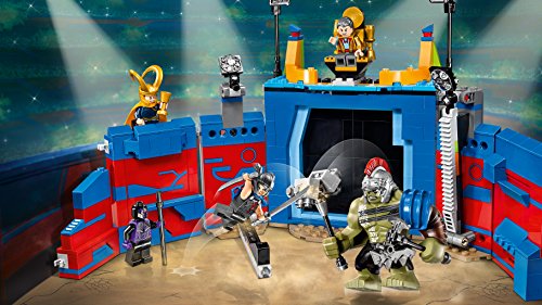 LEGO Super Heroes - Lucha por la Libertad en la Arena con Hulk y Thor, Juguete de Aventuras de Superhéroes Basado en la Película de Thor Ragnarok (76088)