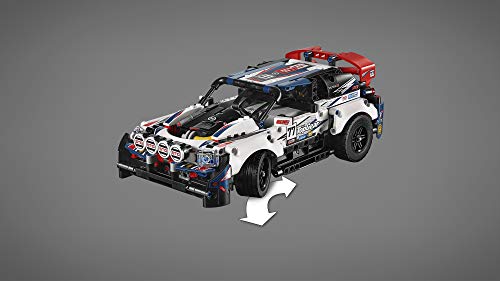 LEGO Technic - Coche de Rally Top Gear Controlado por App, Coche Teledirigido de Juguete, Set de Construcción Controlado por la Aplicación Technic CONTROL+, Maqueta de Coche de Carreras (42109)