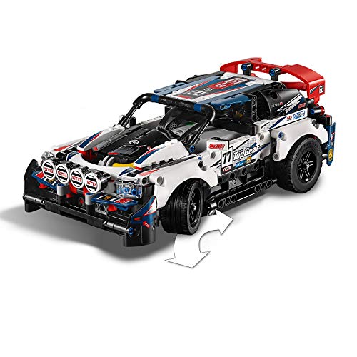 LEGO Technic - Coche de Rally Top Gear Controlado por App, Coche Teledirigido de Juguete, Set de Construcción Controlado por la Aplicación Technic CONTROL+, Maqueta de Coche de Carreras (42109)