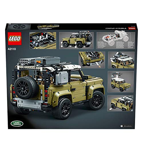 LEGO Technic - Land Rover Defender, Juguete de Construcción de Coche 4x4, Maqueta del Nuevo Modelo de Todoterreno (42110)
