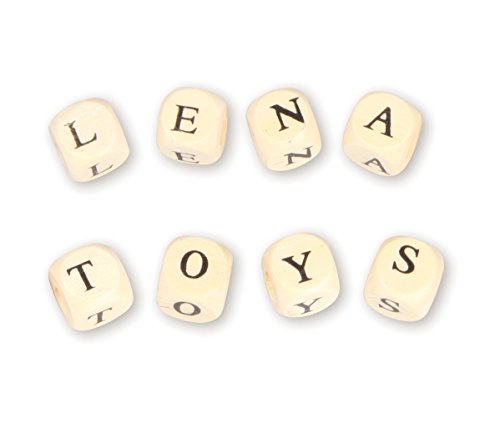 Lena 32005 - Buchstabenwürfel de Madera, 300 Piezas