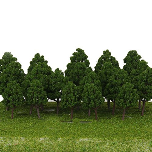 LEORX 1:75-1:200 Modelo de árboles tren escenario ferroviario - 20pcs
