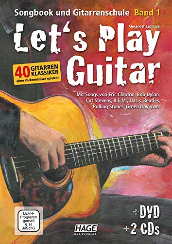 Let'S Play Guitar Band 1: Songbook Und Gitarrenschule - Gitarre Spielen Lernen MIT 40 Gitarrenklassikern: Songbook und Gitarrenschule + DVD + 2 CDs. ... Beatles, Rolling Stones, Green Day uvm.