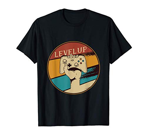 Level Up Gamer Nerd Regalo Para Juegos Camiseta