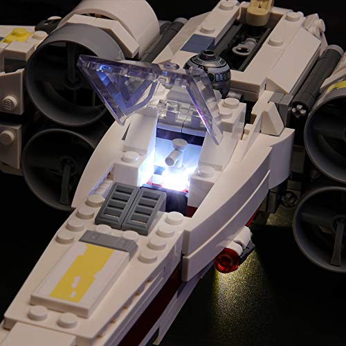 LIGHTAILING Conjunto de Luces (Star Wars Caza Estelar ala-x) Modelo de Construcción de Bloques - Kit de luz LED Compatible con Lego 75218 (NO Incluido en el Modelo)