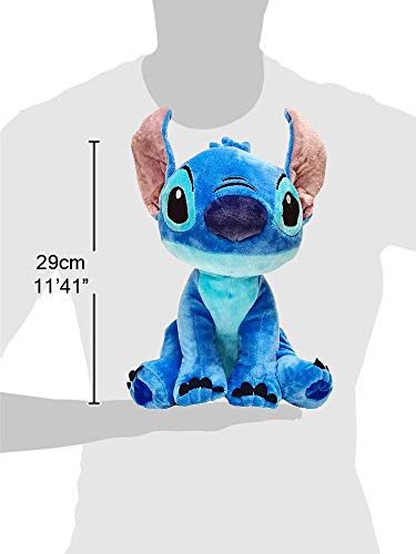 Lilo & Stitch - Pack 2 Peluches 11'41"/29cm Stitch (Azul) y Angel (Rosa) Calidad Super Soft Ambos con Sonido