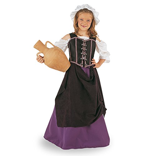 Limit Sport - Disfraz de tabernera medieval para niña (MI239)