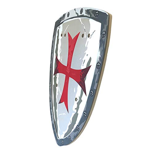 Liontouch 149LT Escudo Medieval de Juguete de Espuma de Caballero maltés para niños | Forma Parte de la línea de Disfraces para niños