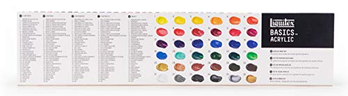Liquitex Basics - Set de pintura acrílica Basics 36 tubos de 22 ml, varios colores