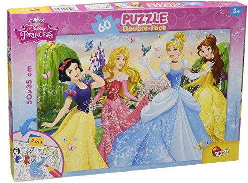 Lisciani Puzzle double face 60 Princesas, 47901