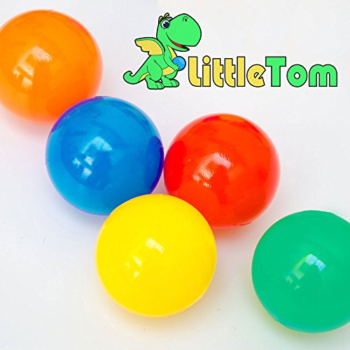 LittleTom 100 Bolas de Color Ø6cm Piscinas de niño Mezcla de 5 Colores
