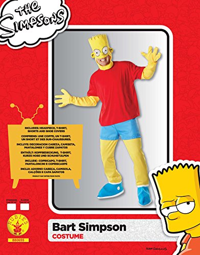 Los Simpson I-880655STD - Disfraz de Bart (talla estándar de adulto)