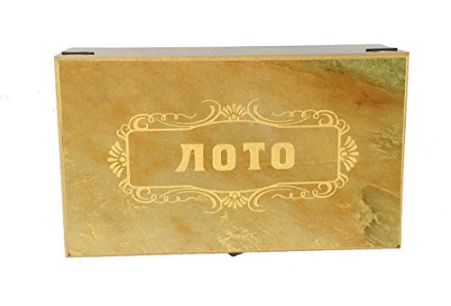 Lotto - Caja de madera brillante, diseño de loto, color dorado
