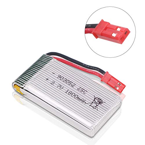 Makerfire 3.7V 1800mah Lipo Battery 25C JST Plug with USB Charger for RC Quadcopter Drone