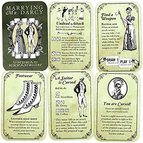 Marrying Mr. Darcy The Pride and Prejudice Card Game Undead Expansion by Erika Svanoe