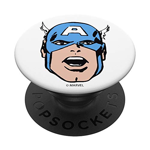 Marvel Avengers Captain America Big Face PopSockets Agarre y Soporte para Teléfonos y Tabletas