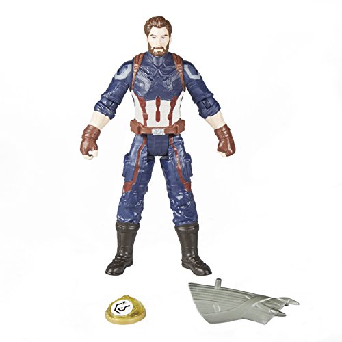 Marvel- Figura Infinity War, Capitan America con Gema y Accesorio (Hasbro E1407EU4)