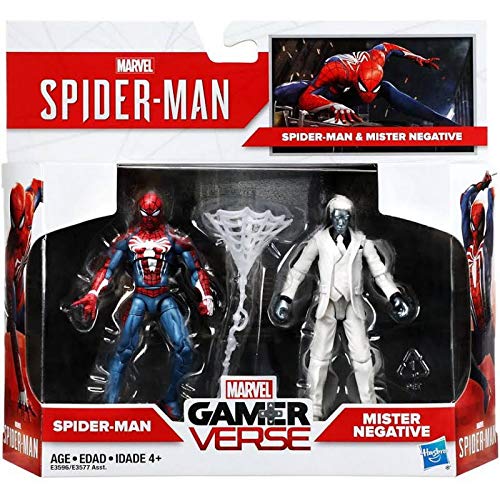 Marvel Gamerverse Spider-Man Spider-Man vs. Mister Negative 3 3/4-Inch Action Figure 2-Pack