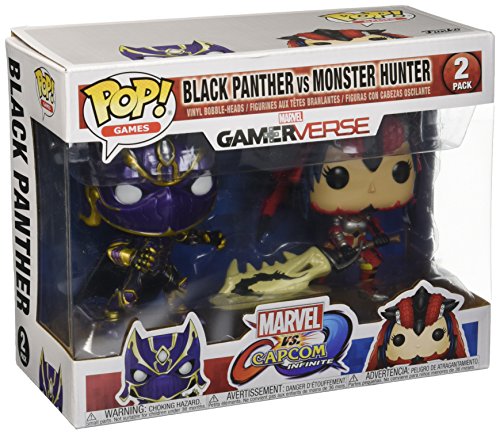 Marvel Pack Pop Vs Capcom: Infinite - 2 Figuras Black Panther Vs Monster Hunter