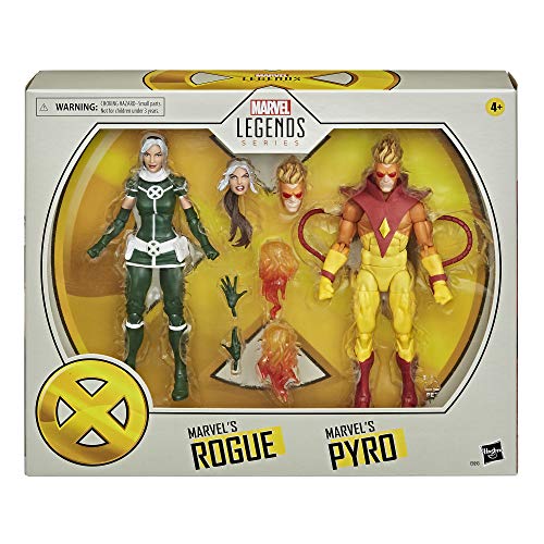 Marvel- Pack Pyro y Rogue, Multicolor (Hasbro E92935L0)