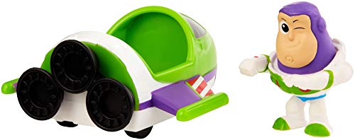 Mattel Disney Toy Story 4 Minifigura Buzz con Nave Espacial, Juguetes Niños +3 Años (GCY63)