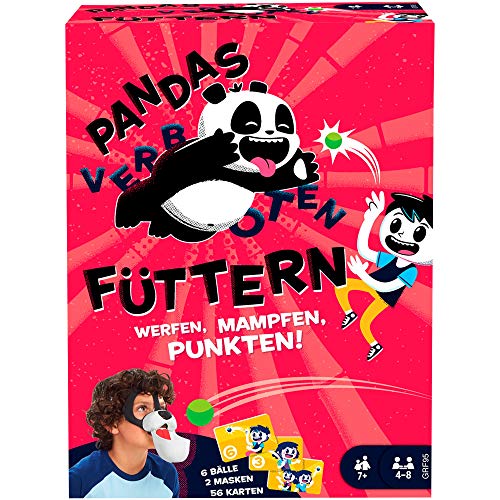 Mattel Games GRF95 - Juego Infantil para Alimentar Pandas (Prohibido), Adecuado para 4-8 Jugadores, niños a Partir de 7 años