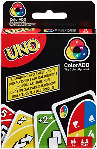 Mattel Games Juego de cartas UNO ColorADD (Mattel GDP08)