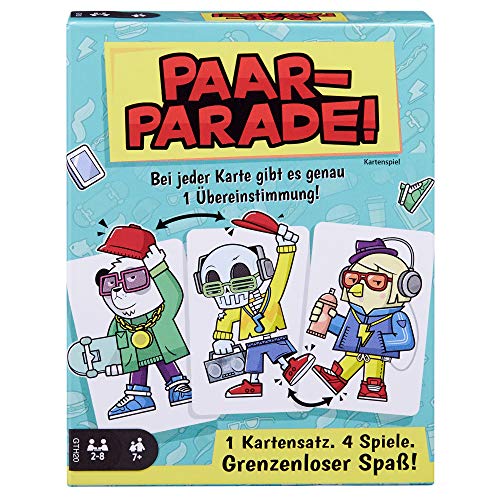 Mattel Games- Parade Cartas, sociedades, Juego Familiar. (GTH20) , color/modelo surtido