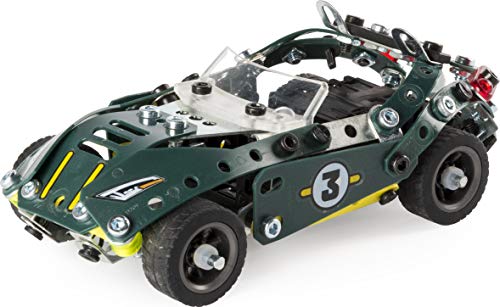 Meccano 5 Model Set Roadster - Juegos de construcción (Juego de construcción de varios modelos de vehículos, 8 año(s), 174 pieza(s), Negro, Verde, Plata, China, 360 g)